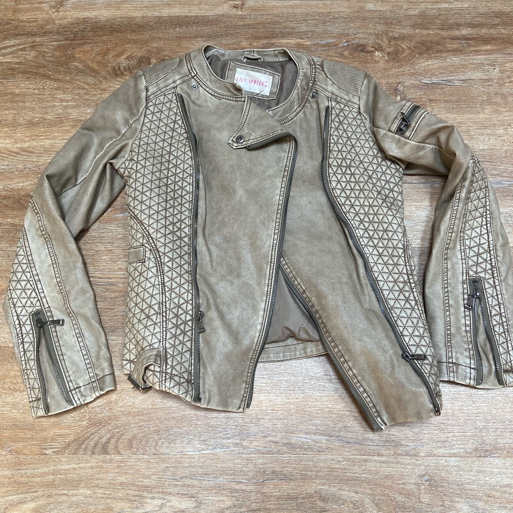 Moto “Lily White” leather jacket